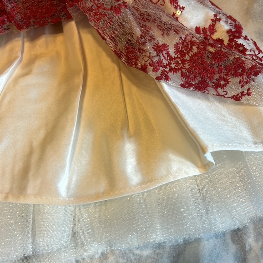 American princess, red, and white dress in new condition 12 months - Picture 8 of 12